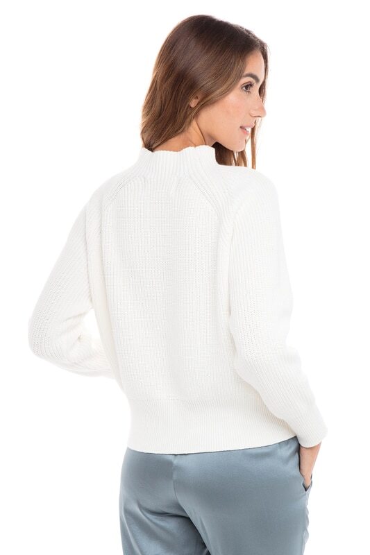 Cotton/Cashmere Mock Neck Sweaters