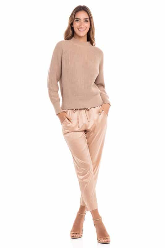 Cotton/Cashmere Mock Neck Sweaters
