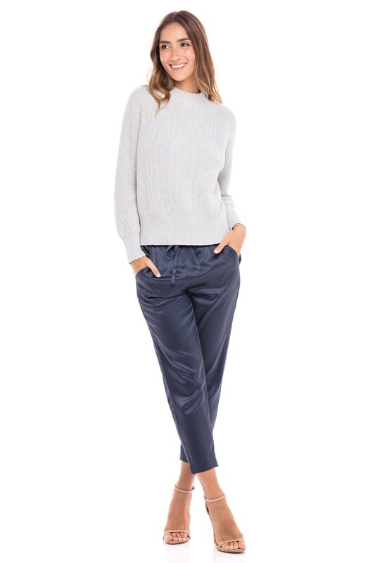 Cotton/Cashmere Mock Neck Sweaters